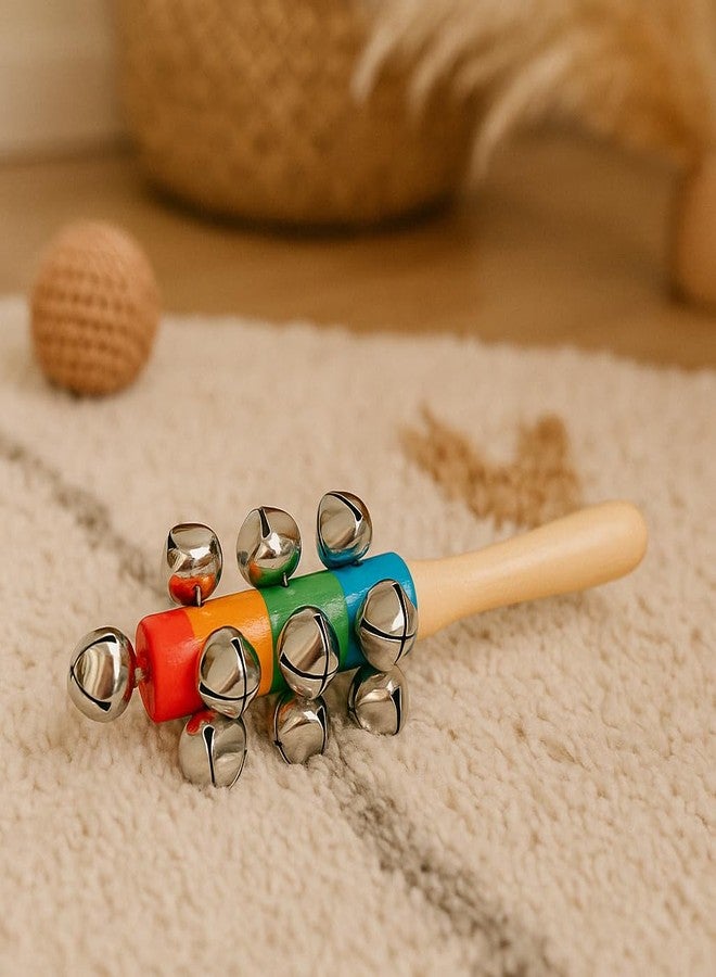 Vemlons Wooden Toy Jhunjhuna Wooden Non Toxic Colorful Rattle Toys for New Born Baby, Musical Infant Toy, / Dugi Dugi Rattle Sweet Cuddle Infant of JhunJhuna/lakdi ka jhunjhuna - Image 2